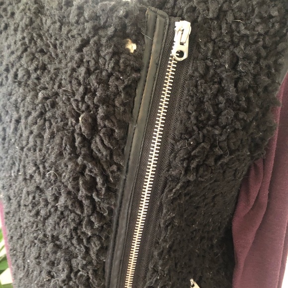 ZARA VEGAN WOOL & LEATHER VEST - Picture 5 of 7